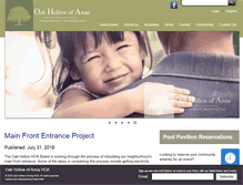 Tablet Screenshot of oakhollowhoa.com